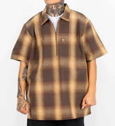 FB County (1/2 Zip Short Sleeve Checker) Shirt